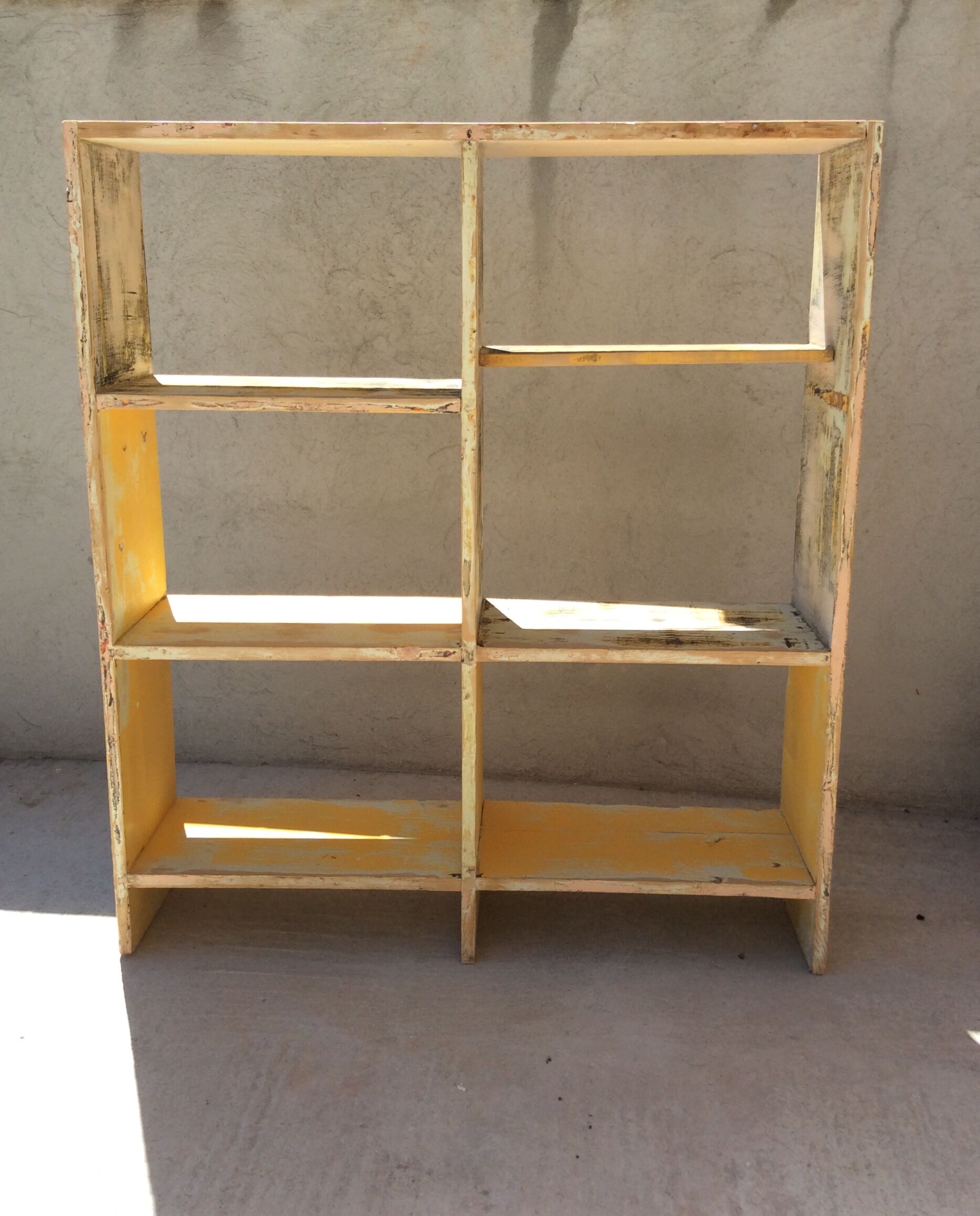 Patinated workshop storage cabinet