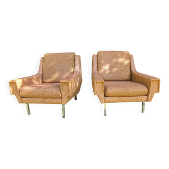 Paire de fauteuils des années 50