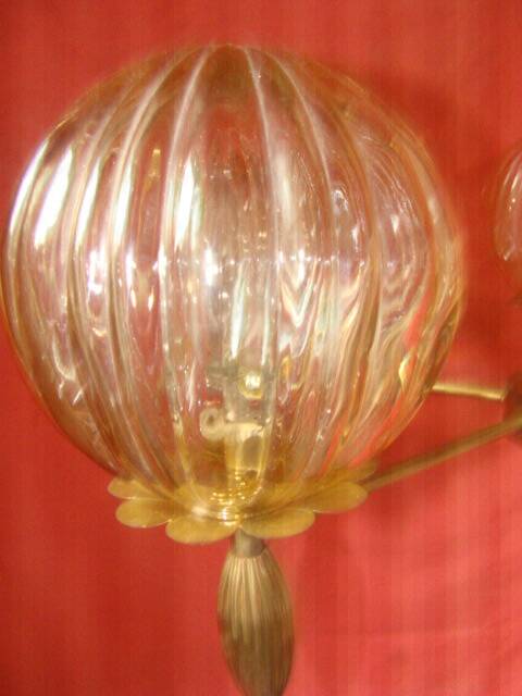 five-armed chandelier from the 1970s