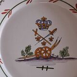 Slightly hollow dish with wavy edge in very good condition from Nevers.