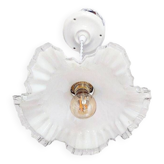 Vintage opaline pendant light