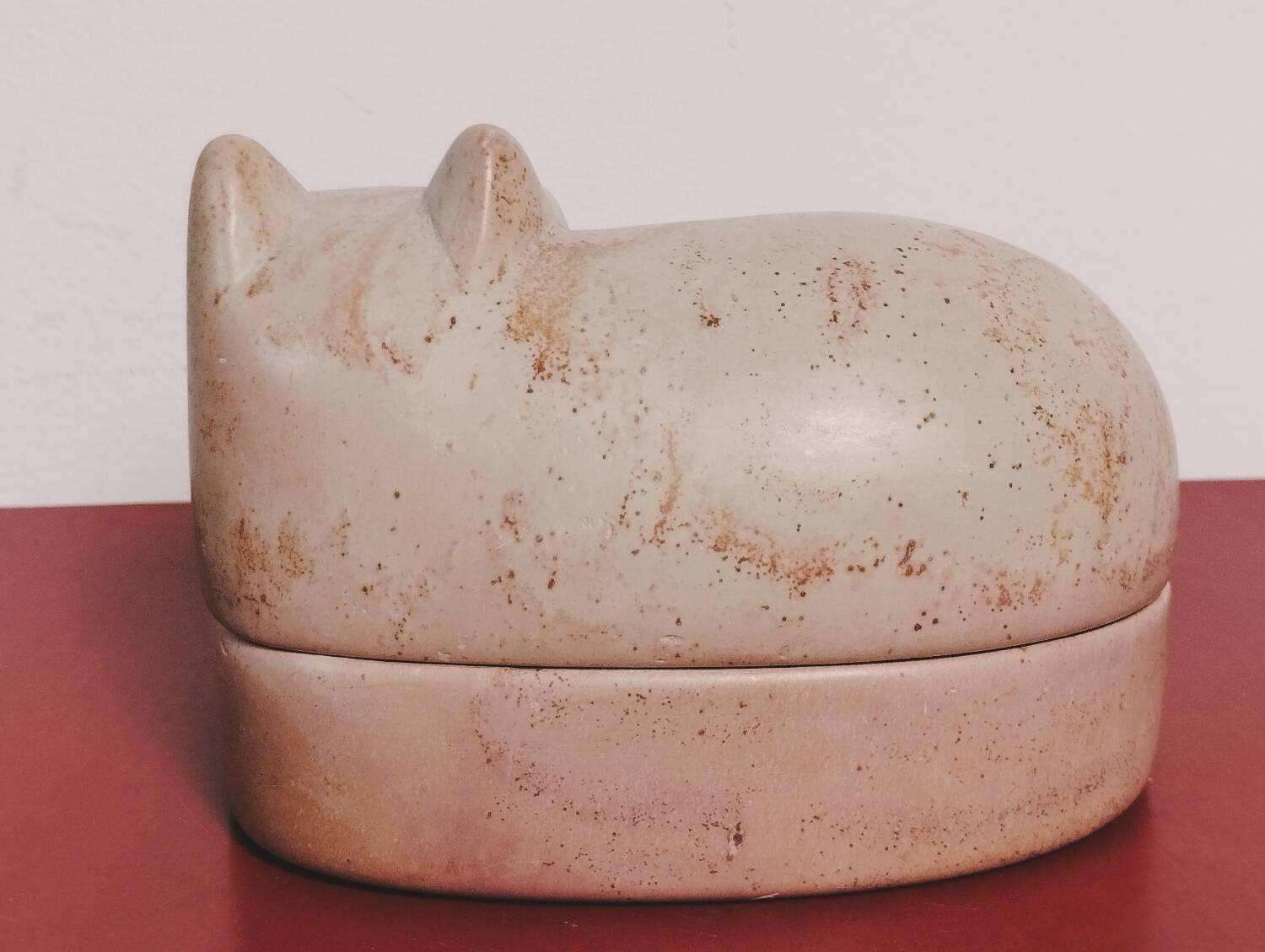 Boite hippopotame en stéatite