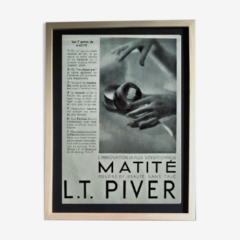 Publicité pour " L.T.Piver " 1930's