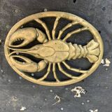 Golden brass underside vintage lobster
