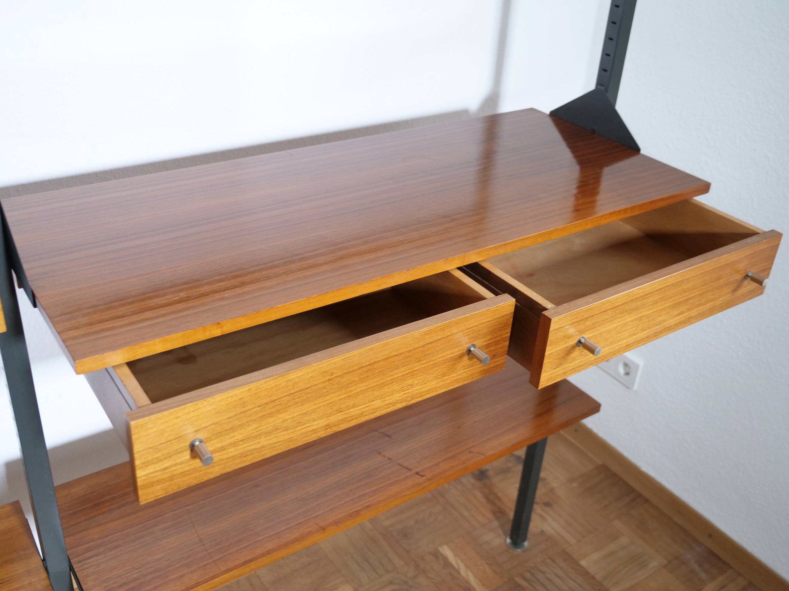 Mid-Century Teak Modular Wall Unit and Room Divider from Italy, 1960s