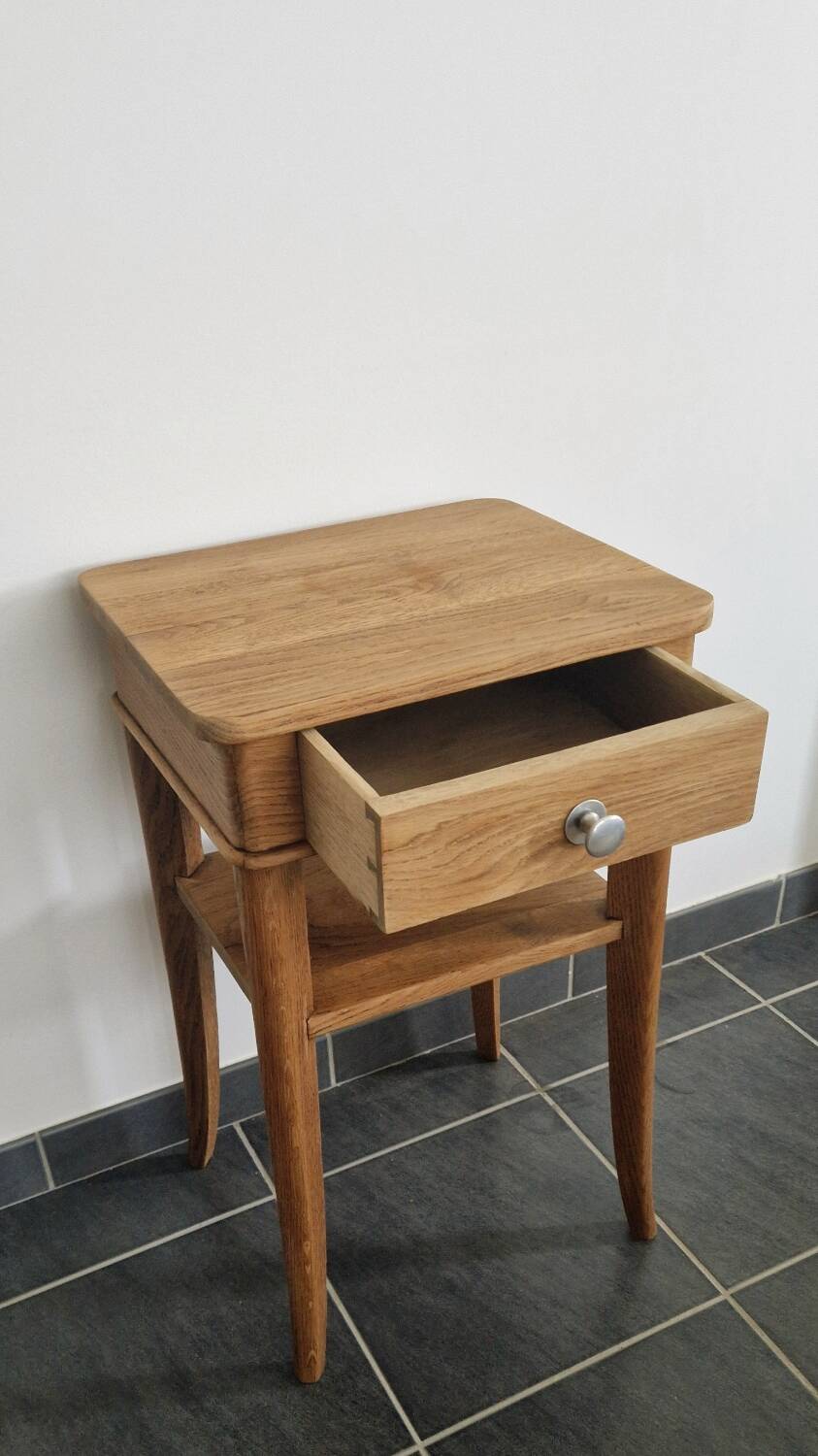 1940s oak side table