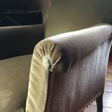 Napoleon lll velvet armchair