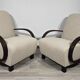 Art Deco Lounge Chairs from Jindřich Halabala, 1950s, Set of 2