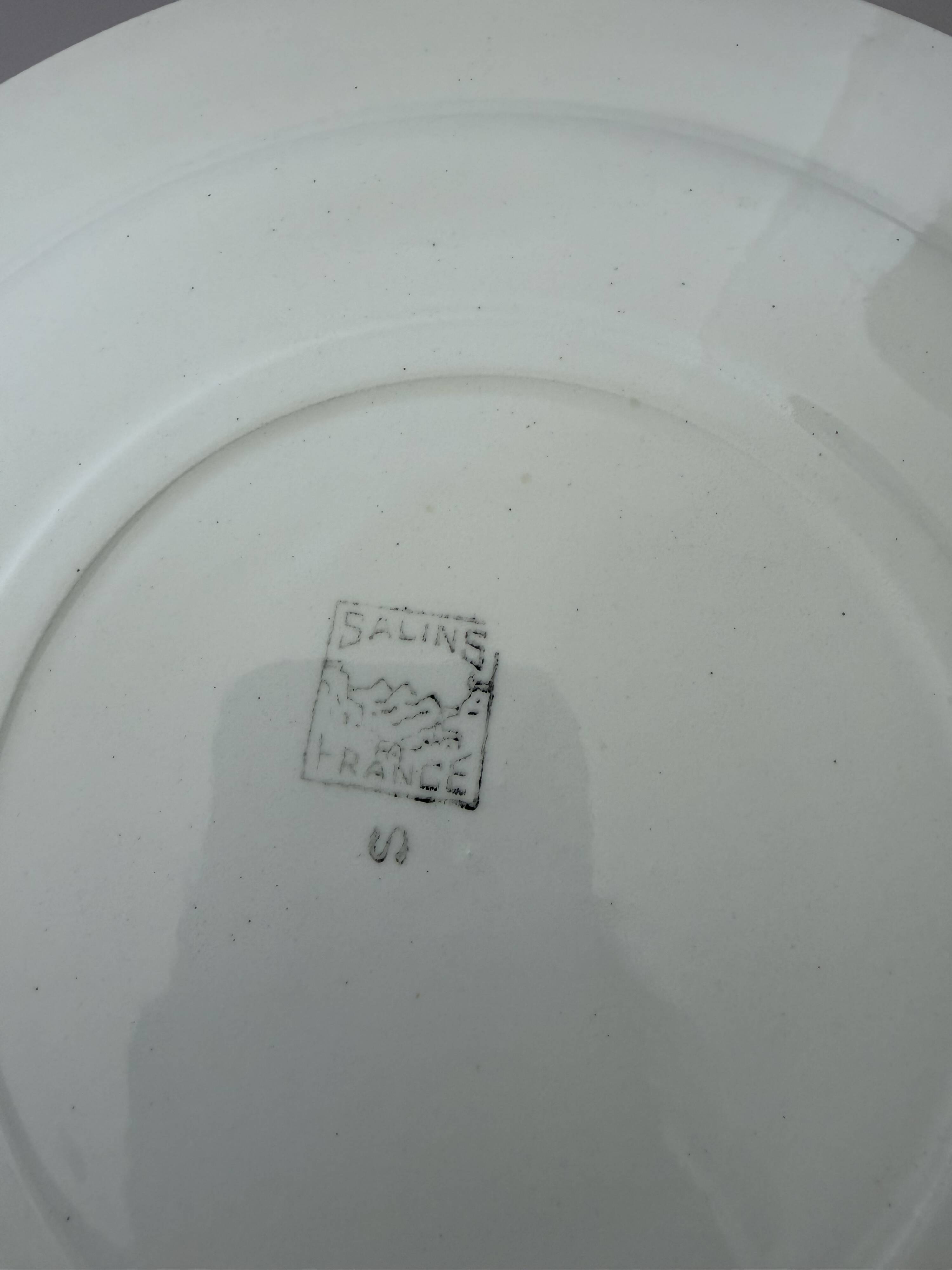 4 flat plates from Salins 210656