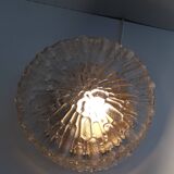 Old ceiling light / wall light - molded glass - 1970