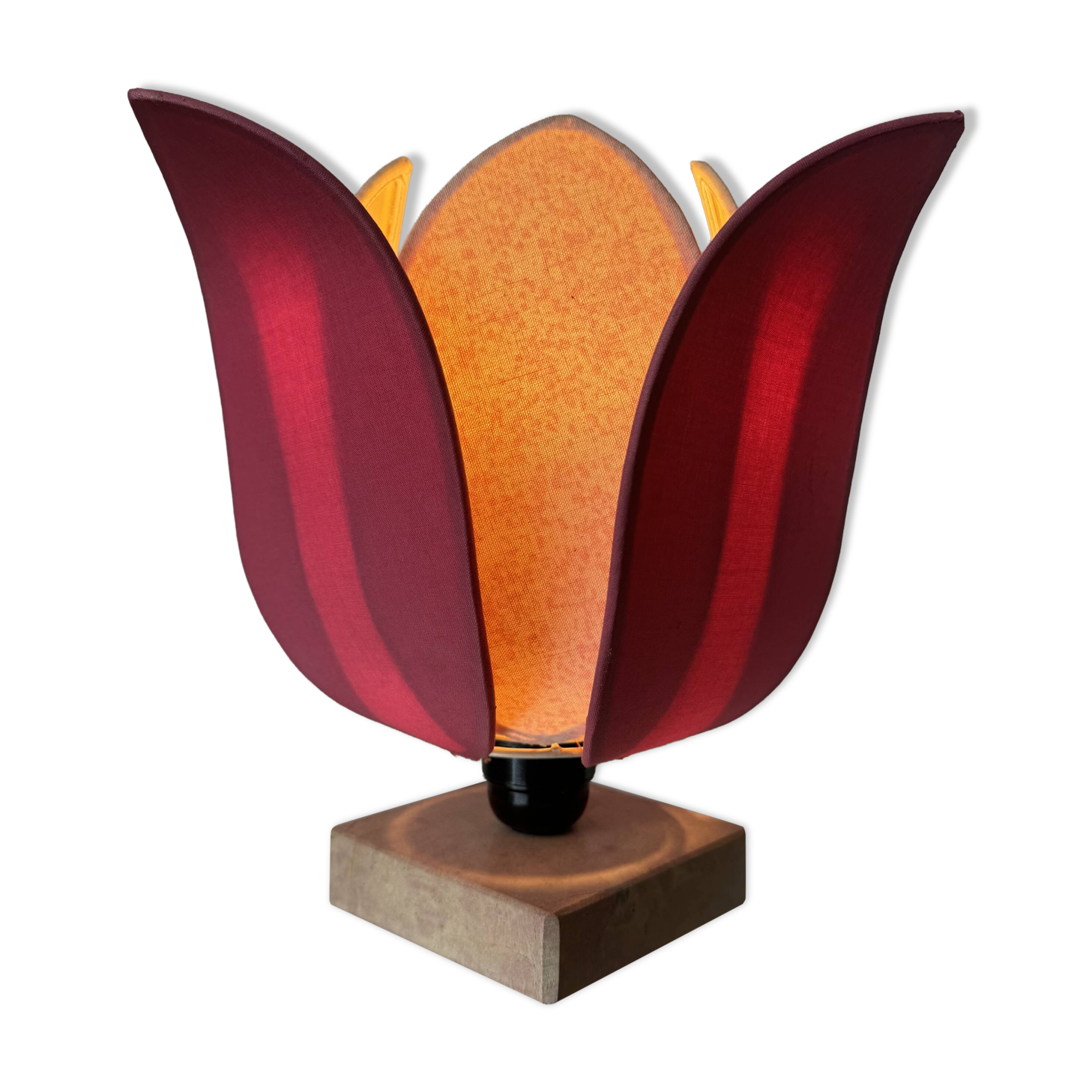 Vintage lotus flower lamp