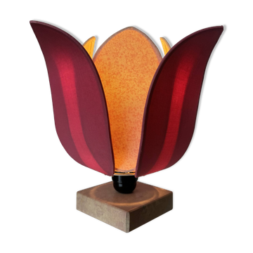 Lampe fleur lotus vintage