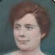 Pastel portrait of a woman, 1920, in a gilded frame