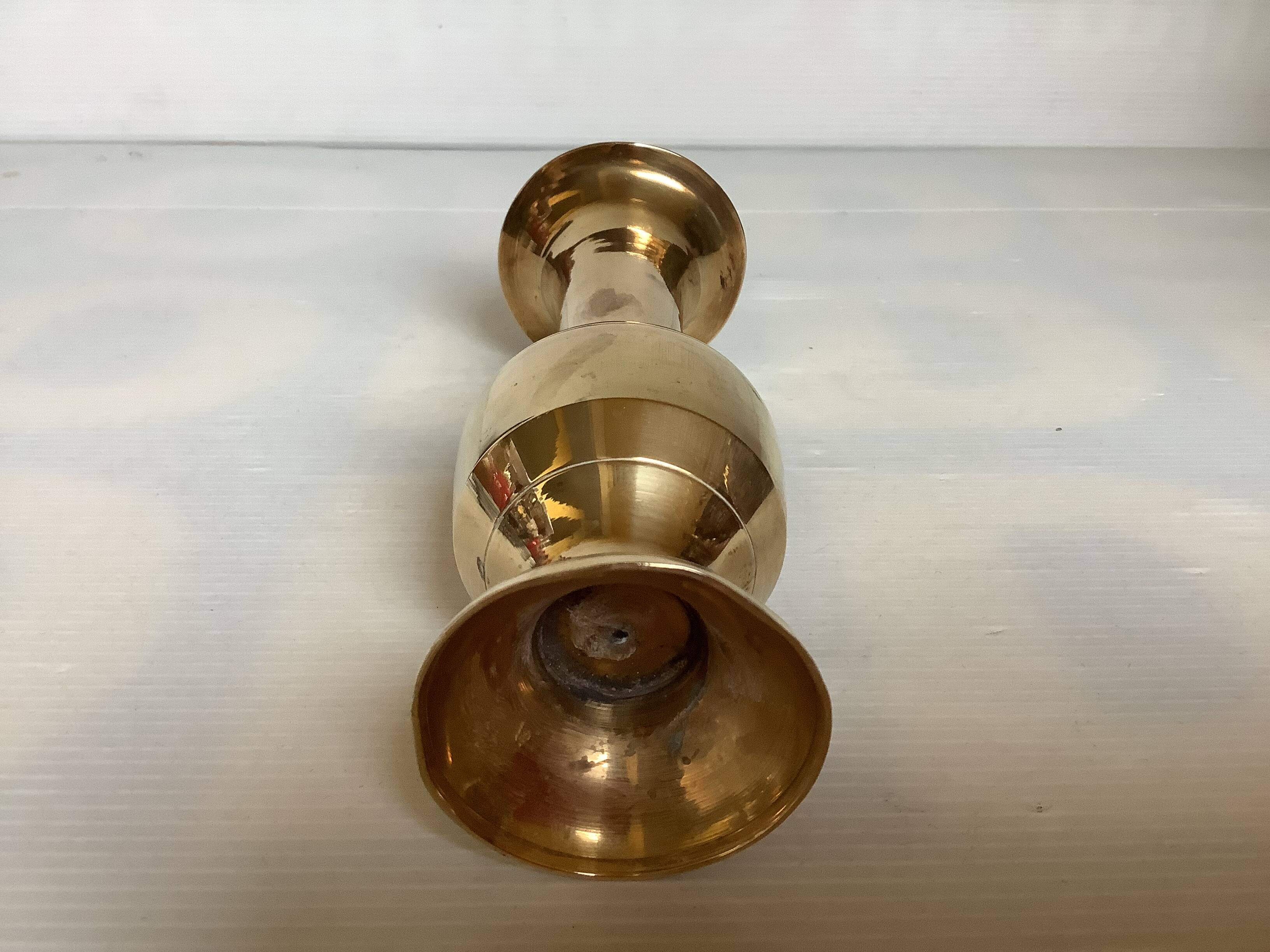 Small brass vase