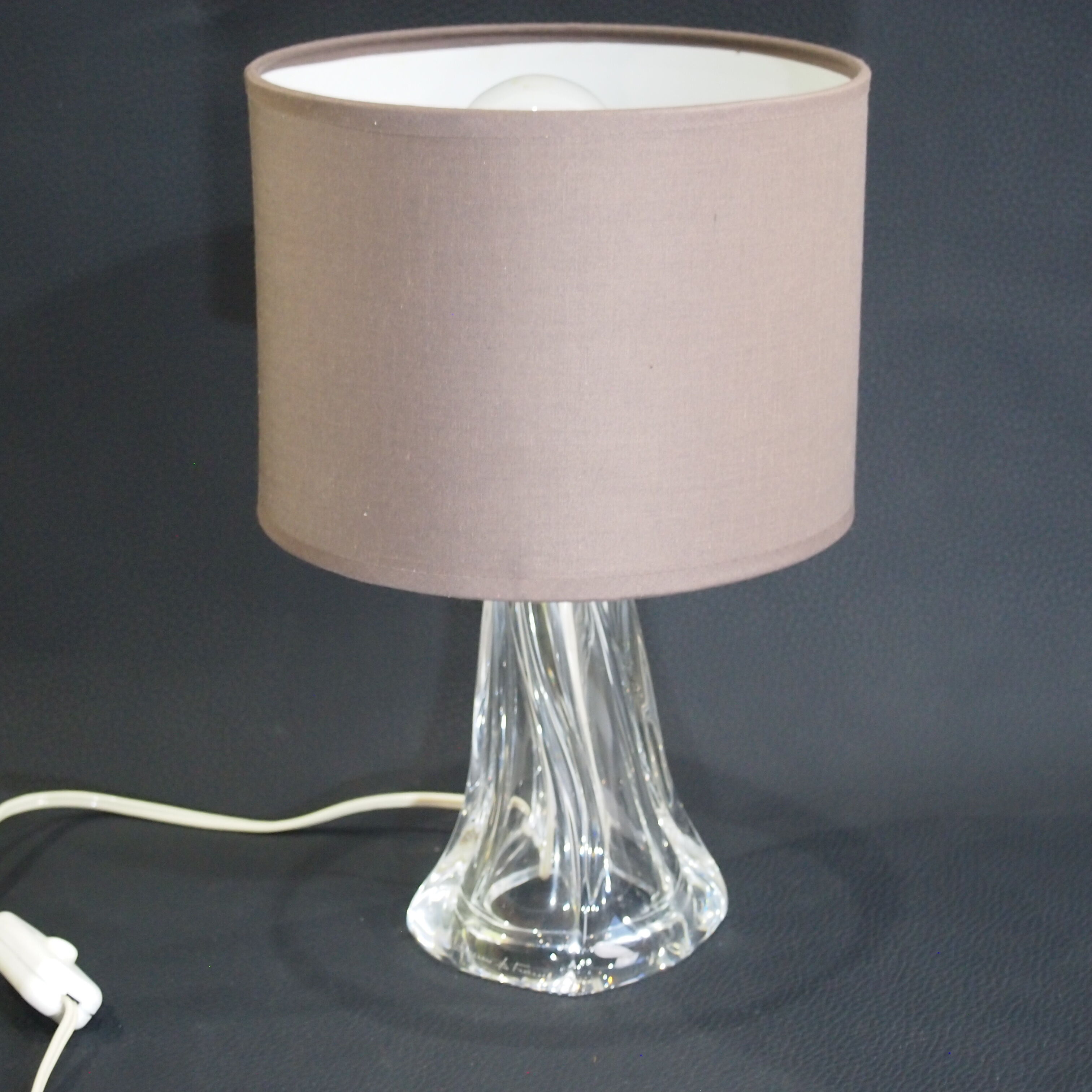 Daum France/vintage/crystal floor lamp