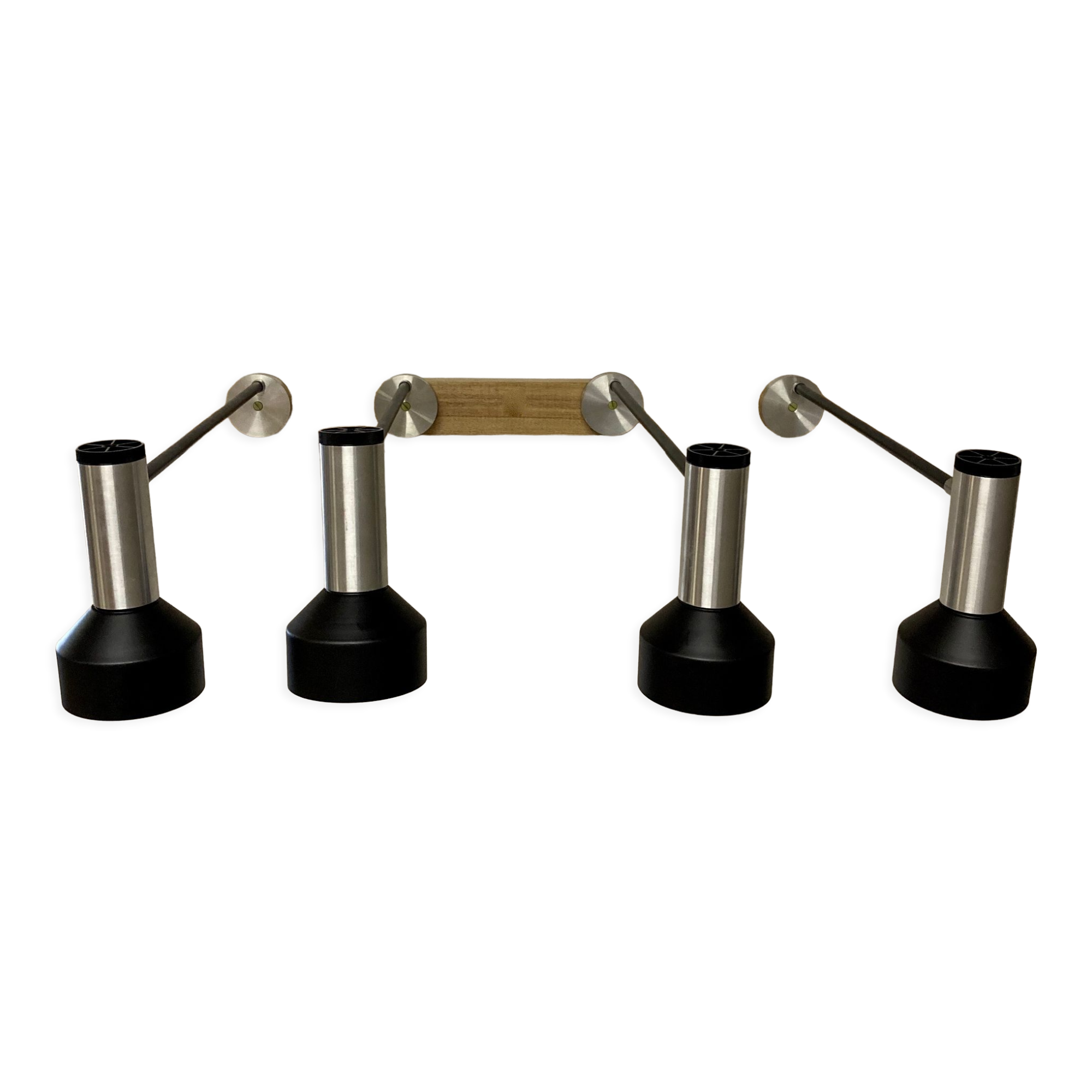 Set of 4 large wall lamps 65 cm design 1950.