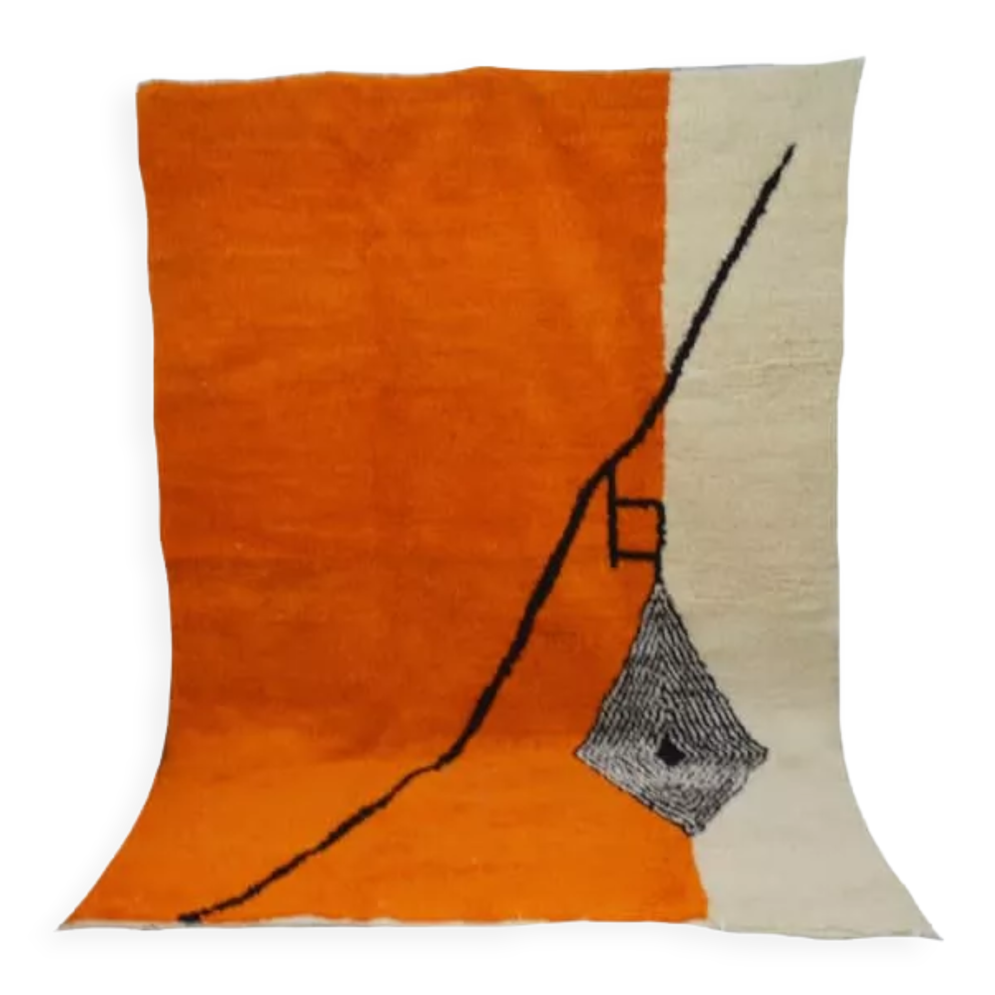 Handmade moroccan berber carpet 300 x 196 cm