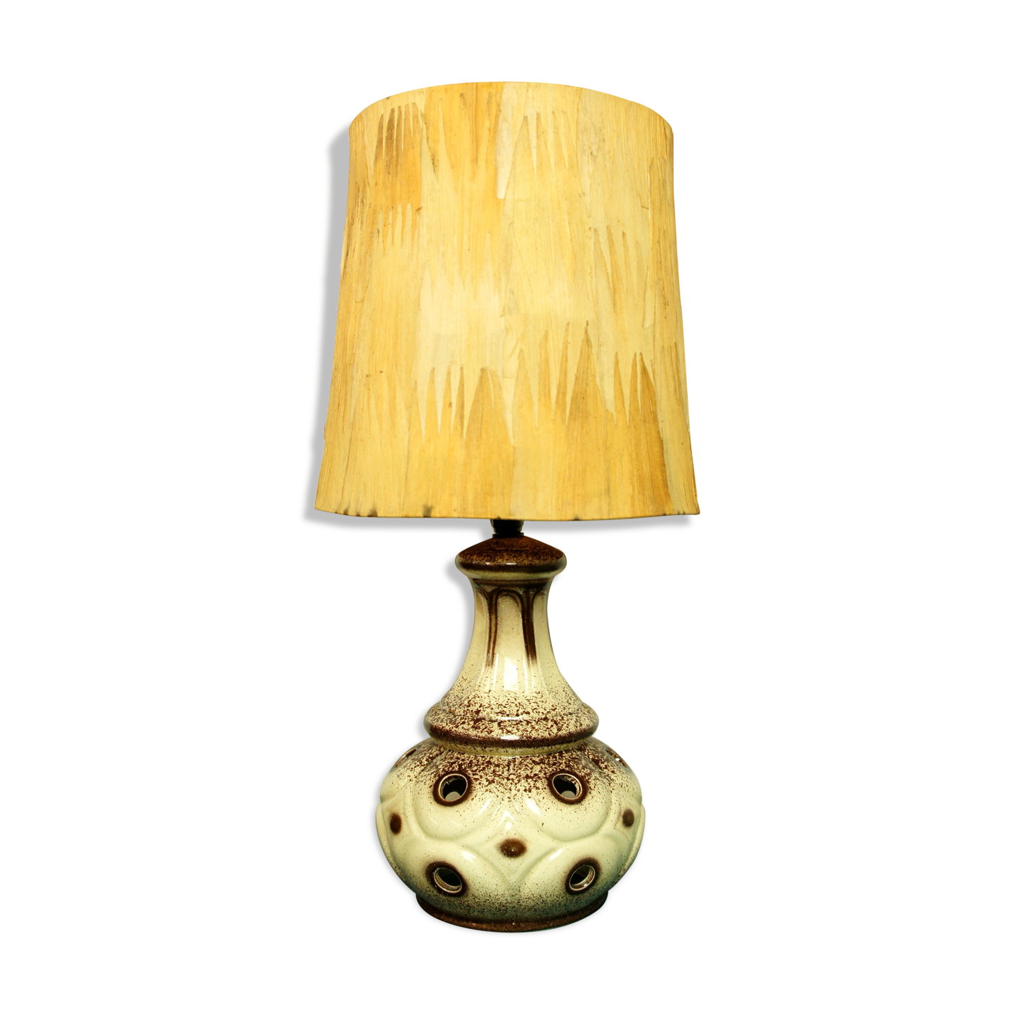 Ceramic space age floor lamp