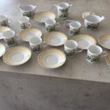 Service à café Lalique Modèle Perles Porcelaine de Limoges
