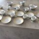 Lalique Coffee Service Pearls Model Limoges Porcelain