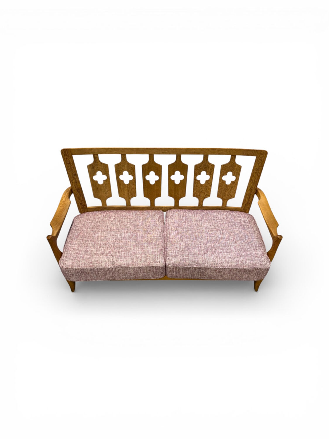 "José" canapé in solid oak by Guillerme & Chambron for Votre Mais.