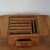 Wooden mail storage box