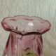 Bicolor twisted glass vase years 70'
