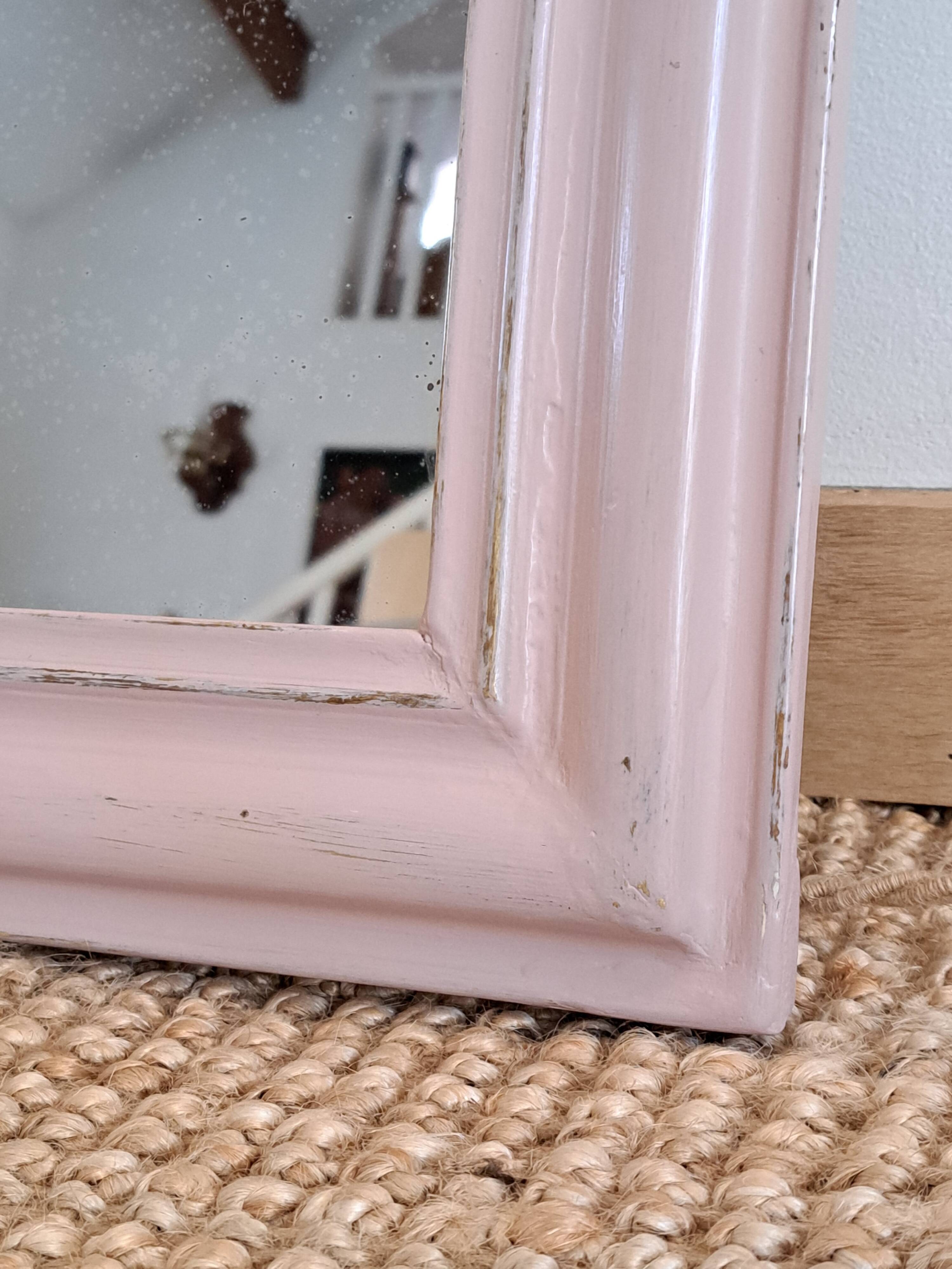 Powder pink Louis Philippe mirror