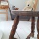 Tabouret tripode vintage