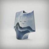 Sculptural vase by Solange Garotte and Bernard Prigent for Virebent, 1975