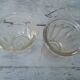2 jam jars old glass glass epais