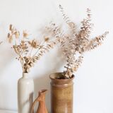 Vintage stoneware vase signed