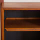 Teak wall unit 6 shelves with desk and cabinet