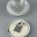 60s 70s Peill & Putzler Germany Plafoniere ceiling lamp glass space design