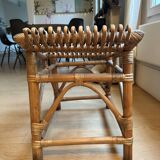 Rattan Bench Handmade