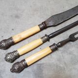 Assortment of antique serving cutlery