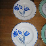 Mismatched crockery service for 6 people