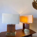 Pair of Jean-Claude Mahey lamps, 1975