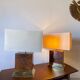 Pair of Jean-Claude Mahey lamps, 1975