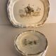 8 dessert plates and service dish Sarreguemines Les Enfants Richard