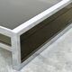 XL Belgo Chrom square coffee table in chrome & smoked glass – 1970s
