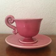 Lot of 5 cups and under ceramic cups 60-70 years