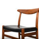 Lot de 6 chaises Hans J. Wegner W2 C.M.Madsen années 1950