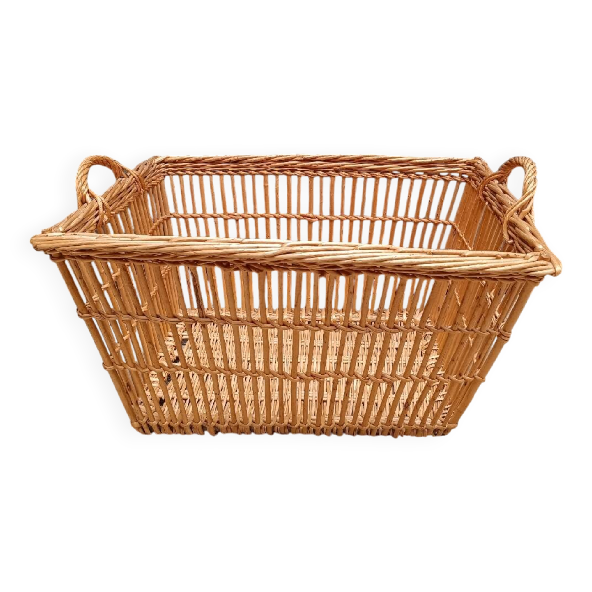 Laundry Basket - Vintage Rattan Wicker Chest