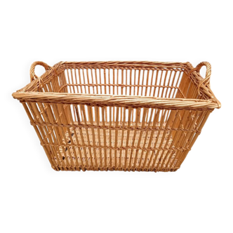Laundry Basket - Vintage Rattan Wicker Chest