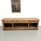 Very large pine trade counter, circa 1920.