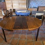 Table scandinave extensible en palissandre des années 60