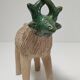Vase picnic zoomorphic cow ceramic 70s