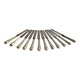 12 couteaux Art déco anciens métal argenté et lames acier fondu