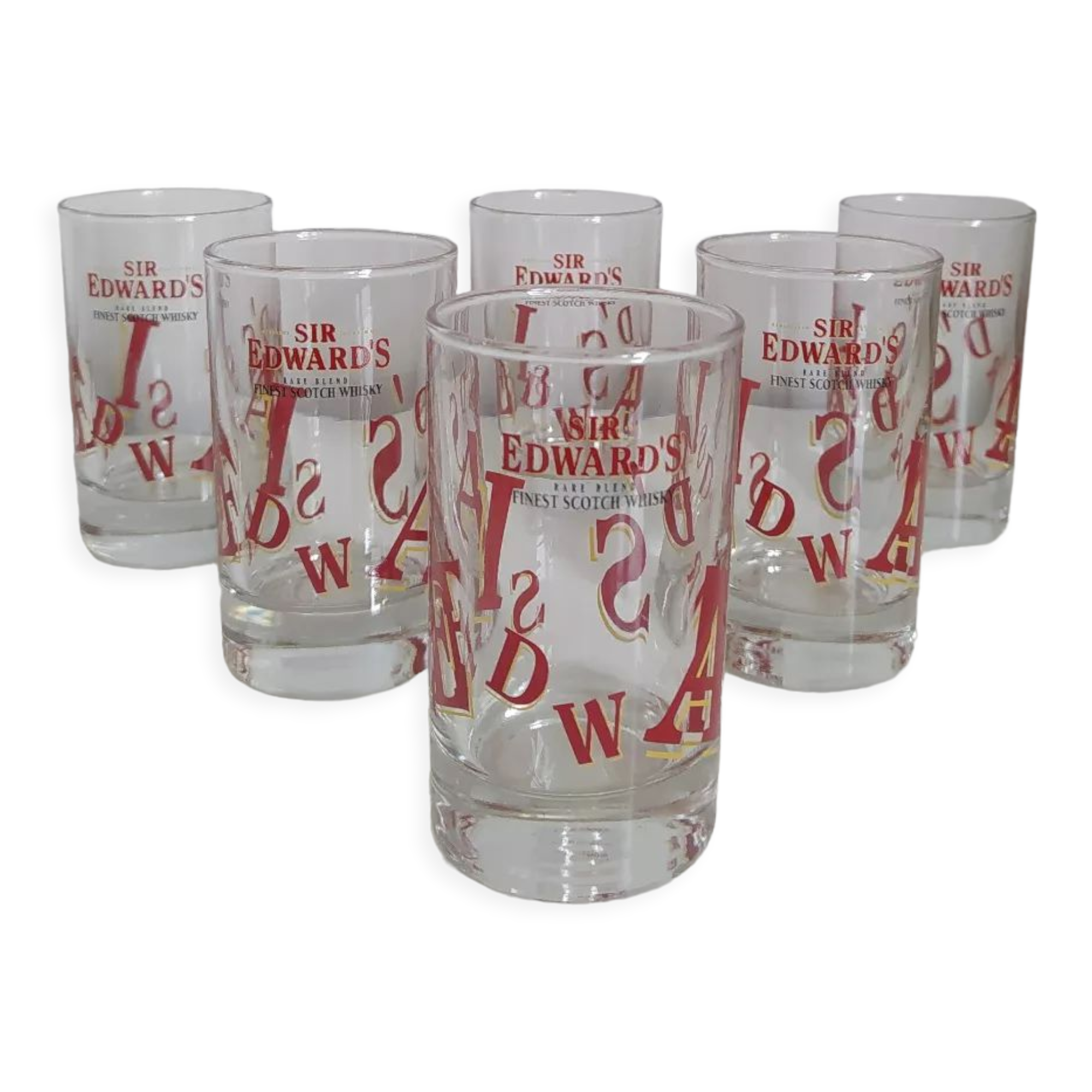 Lot de 6 verres à whisky sir edward's